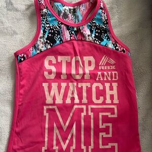 RBX Hot Pink Multi-Print Racerback Tank